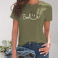 SMILE Round Neck Short Sleeve T-Shirt