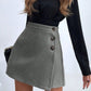 Buttoned Mini Skirt