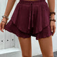 Perfee Tied Layered High Waist Shorts