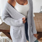 Open Front Long Sleeve Cardigan