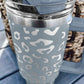 White Leopard Spotted 304 Stainless Double Insulated Cup 40oz