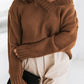 V-Neck Dropped Shoulder Sweater