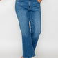 bytos Full Size Cat's Whiskers Mid Rise Ankle Jeans