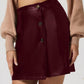 Buttoned High Rise Mini Skirt