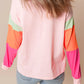 Sequin Nutcracker Color Block Long Sleeve