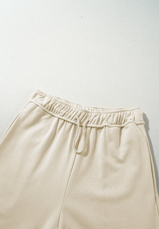 Drawstring Wide Leg Pants