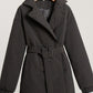 Puffer Long Sleeve Winter Coat with Belt