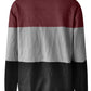 Full Size Color Block Quarter Zip Long Sleeve Sweatshirt