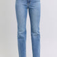 Judy Blue Raw Hem High Rise Bootcut Jeans—0-24W