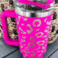 White Leopard Spotted 304 Stainless Double Insulated Cup 40oz