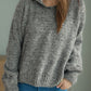 Collared Neck Long Sleeve Sweater