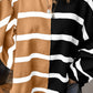 Contrast Striped Long Sleeve Sweatshirt