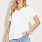 Basic Bae Bamboo Full Size V-Neck High-Low T-Shirt