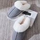 Faux Fur Round Toe Slippers