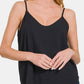 Zenana Two Layered Spaghetti Strap Cami