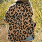 Leopard Button Up Jacket