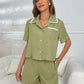 Short Sleeve Shirt and Shorts Lounge Set