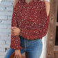 Floral Cold-Shoulder Blouse