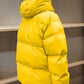 Pocketed Zip Up Hooded Puffer Jacket