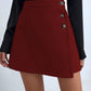 Buttoned Mini Skirt