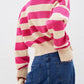 Striped Cardigan—All Heart—Valentine's Day Collection