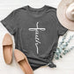 Letter Graphic Round Neck Short Sleeve T-Shirt