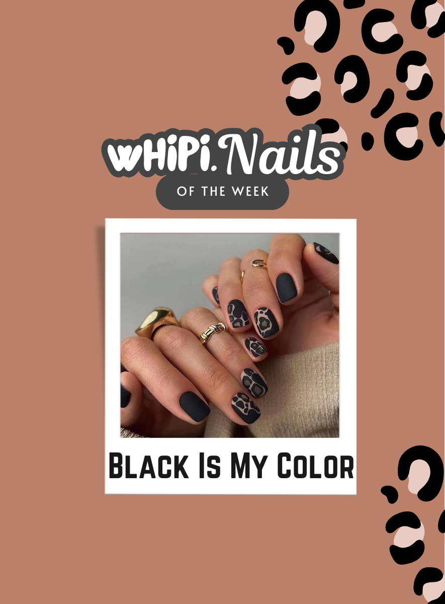 wHiPi. Press On Nails - Black Is My Color