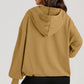 Pocketed Half Zip Long Sleeve Hoodie