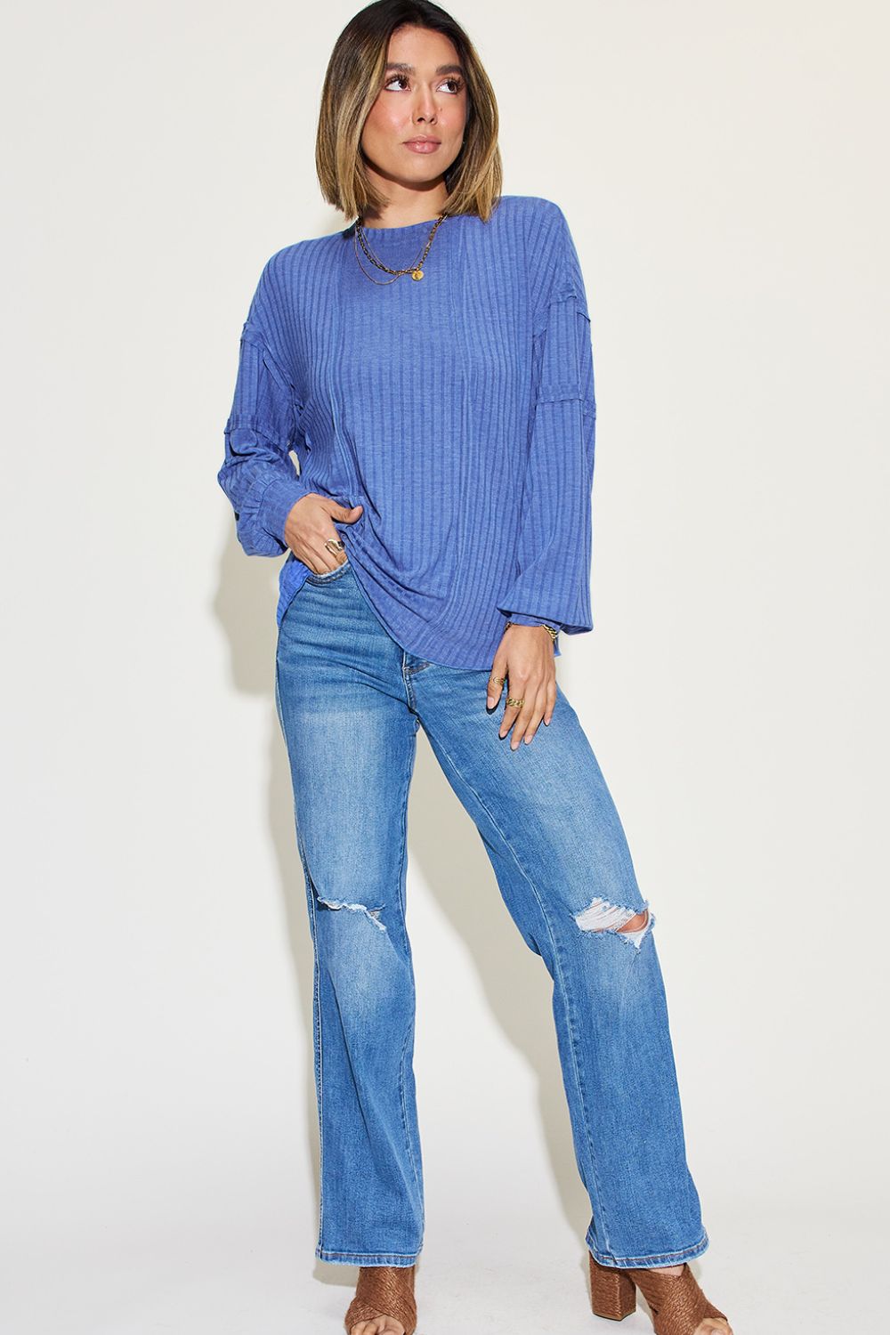 wHiPi. Basics Ribbed Long Sleeve