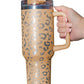 White Leopard Spotted 304 Stainless Double Insulated Cup 40oz