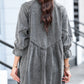 Oversized Distressed Midi-Denim Dress