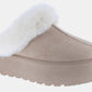 Weeboo Thick Bottom Fur Trim Snow Slippers