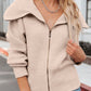 Zip Up Long Sleeve Cardigan