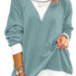 Contrast Round Neck Long Sleeve Sweatshirt