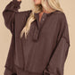 Exposed Seam Long Sleeve Sweatshirt