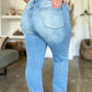 Judy Blue Full Size Distressed Straight Jeans with Patch Pockets