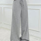 Tied Striped Wide Leg Pants