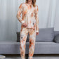 Tie-Dye Round Neck Top and Pants Lounge Set