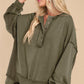 Exposed Seam Long Sleeve Sweatshirt