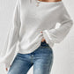 Honey Single Shoulder Long Sleeve Sweater