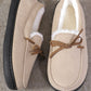 Bow Round Toe Flat Slip-Ons