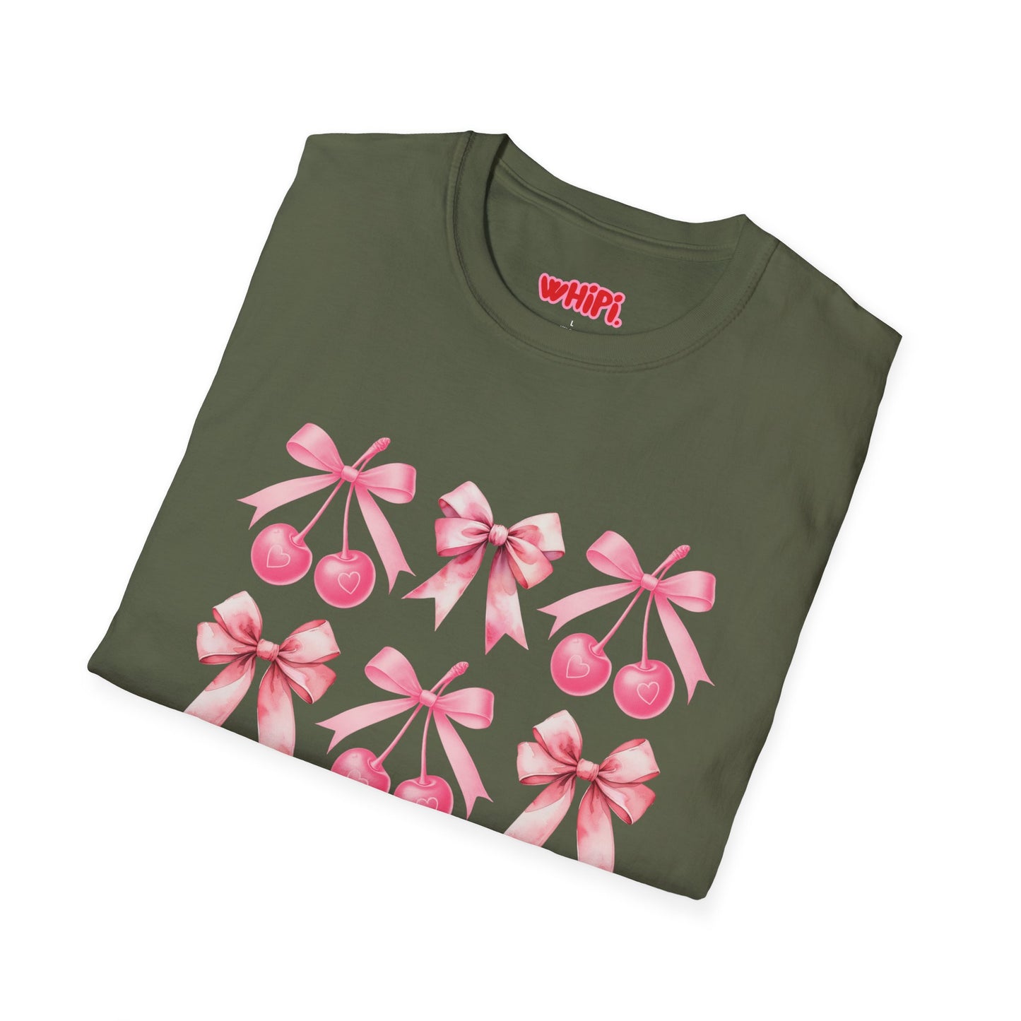 Sweet Cherry Bow Soft T-Shirt (S-5X)