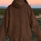 Drawstring Dropped Shoulder Hoodie