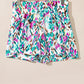 Printed High Waist Shorts