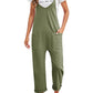 Pocketed Adjustable Spaghetti Strap Straight Leg Jumpsuit