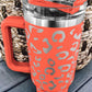 White Leopard Spotted 304 Stainless Double Insulated Cup 40oz