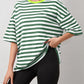 Striped Round Neck Half Sleeve T-Shirt