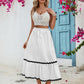 Honey Tied Contrast Trim High Waist Skirt