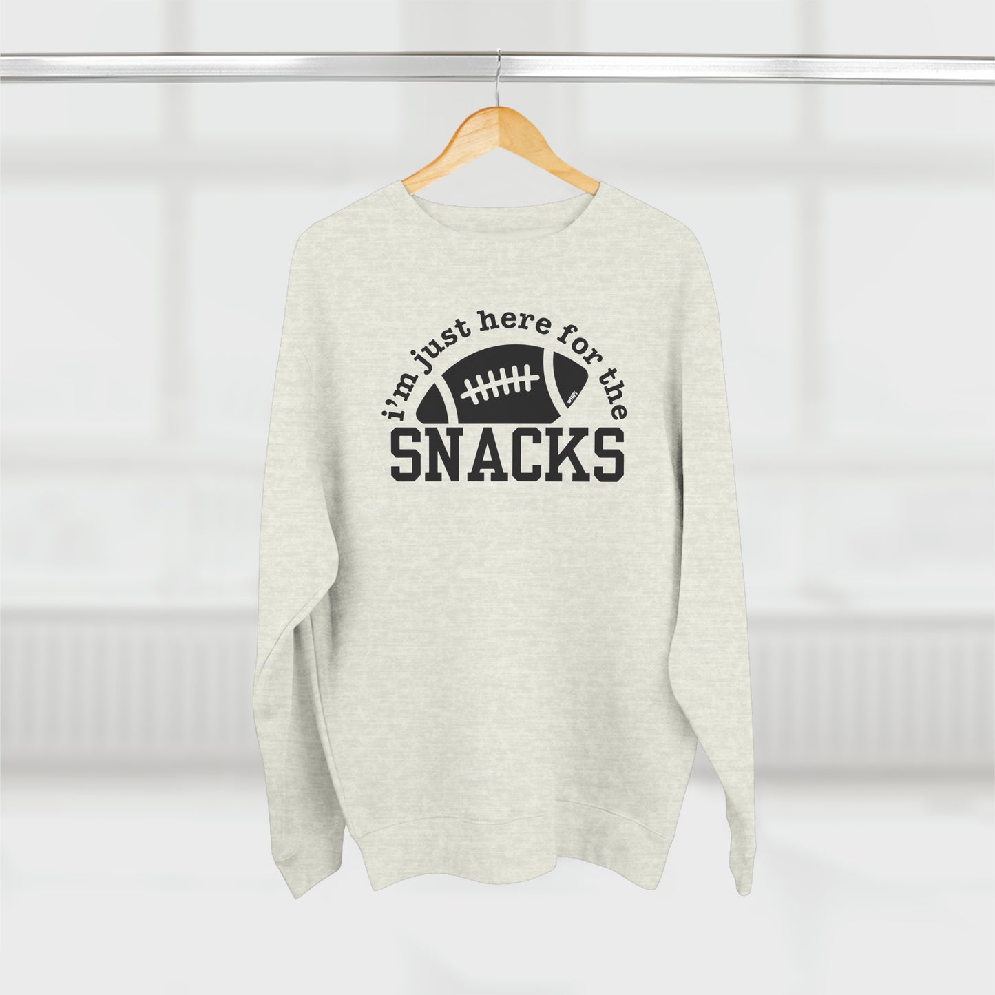 Here for the Snacks Crewneck Sweatshirt