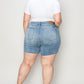 Judy Blue Full Size High Waist Raw Hem Denim Shorts